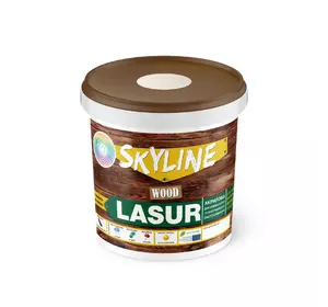 Лазурь декоративно-защитная для обработки дерева LASUR Wood SkyLine Белая 0.4 л