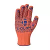 Перчатки Doloni трикотажные рабочие оранжевые с ПВХ Универсал 10 класс арт. 526