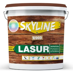 Лазурь декоративно-защитная для обработки дерева LASUR Wood SkyLine Тик 5л