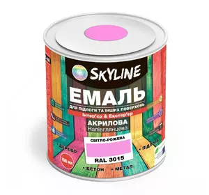 Эмаль для пола SkyLine Розовая RAL 3015 0.75 л