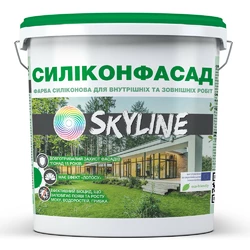 Краска фасадная силиконовая  «Силиконфасад» с эффектом лотоса SkyLine 1.4 кг
