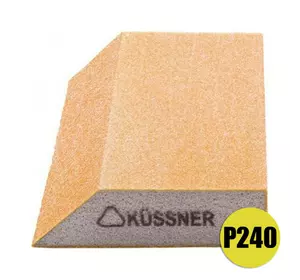 Шлифовальный брусок трапеция губка Kussner Soft P240 эластичный 125x90x25